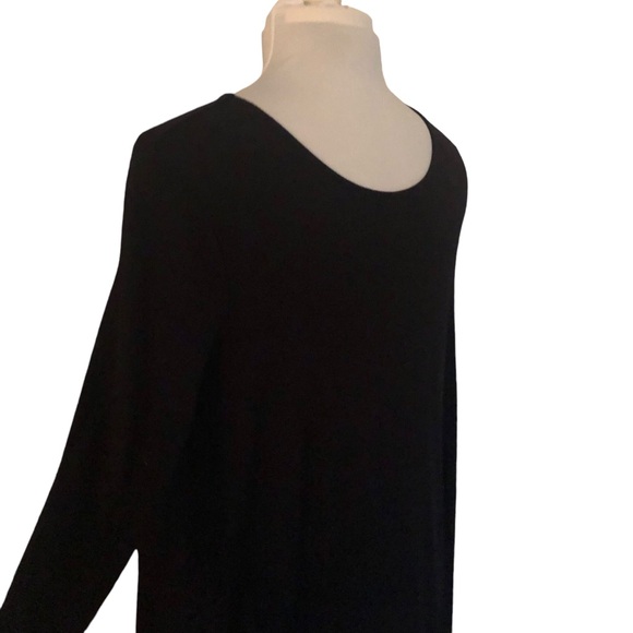 Philosophy Swing Dress Asymmetrical Hem Long Sleeves Round Neck Versatile Comfy - Picture 3 of 11